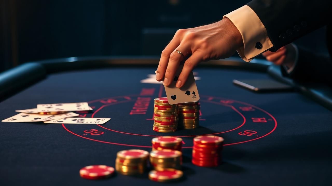 Live blackjack dealer at SkyCrown
